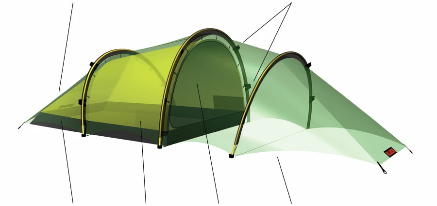 Hilleberg Anjan GT - Green 7 Hilleberg Anjan GT - Green - Billede 5