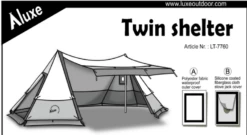 Sports-Outdoor Camping Shop 48 Luxe Outdoor Twin Shelter With Stove Jack 4p Tent