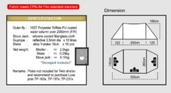 Luxe Outdoor Twin Shelter With Stove Jack 4p Tent -Sports-Outdoor Camping Shop twinshelter backpackinglightse specs
